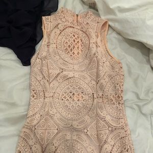 Dress - lacy and peach color